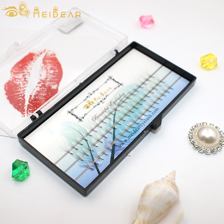 Glamorous Curl B C D CC pre-fanned volume eyelash extension with own brand